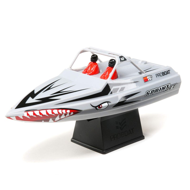 Pro Boat قارب برو بوت سبرينتجت 9" قارب نفاث عميق ذاتي الاستقامة جاهز للتشغيل فضي PRB08045T1 - Image 1